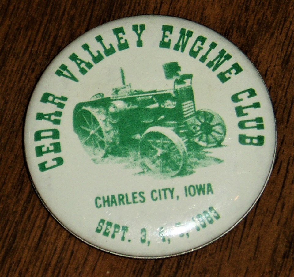Pinback, Cedar Valley Engine Club, 1983