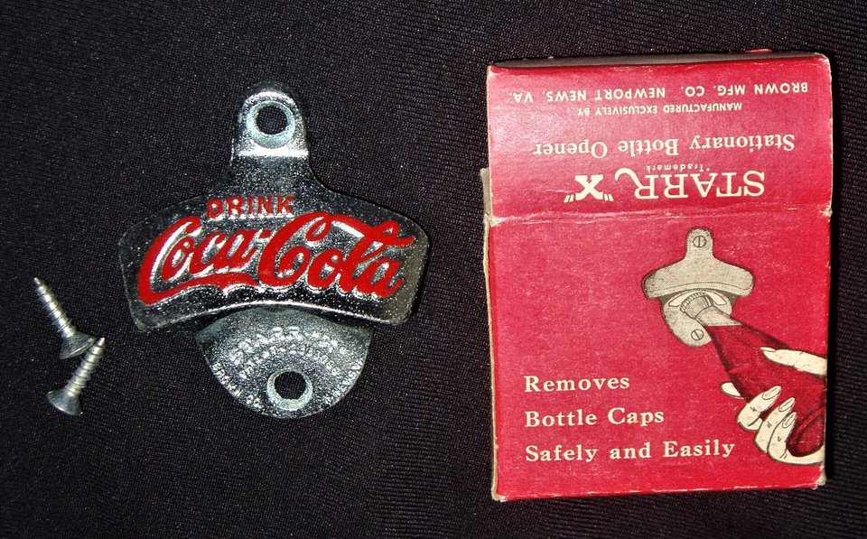 Coca-Cola Bottle Opener, Starr "X", Brown Co.