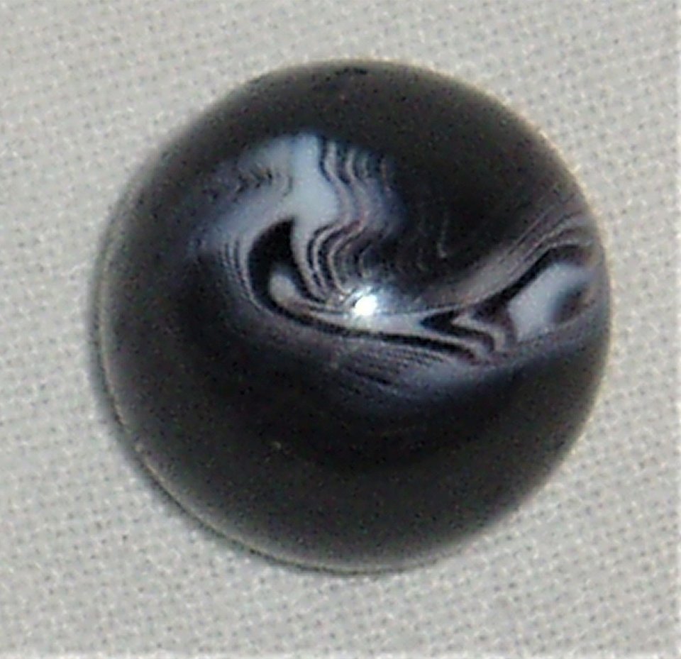 Peltier Marble, Slag, Black Amethyst, 5/8"