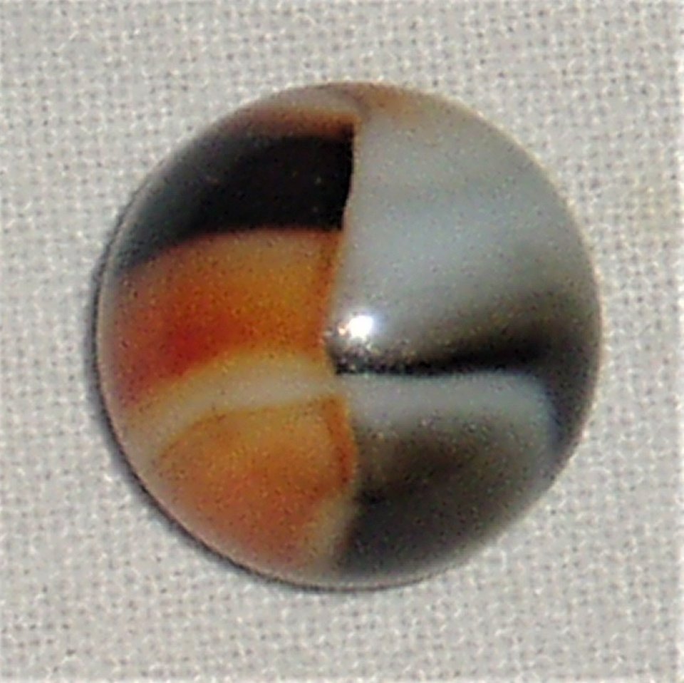 Vintage Peltier Marble, Orange Rebel .563"