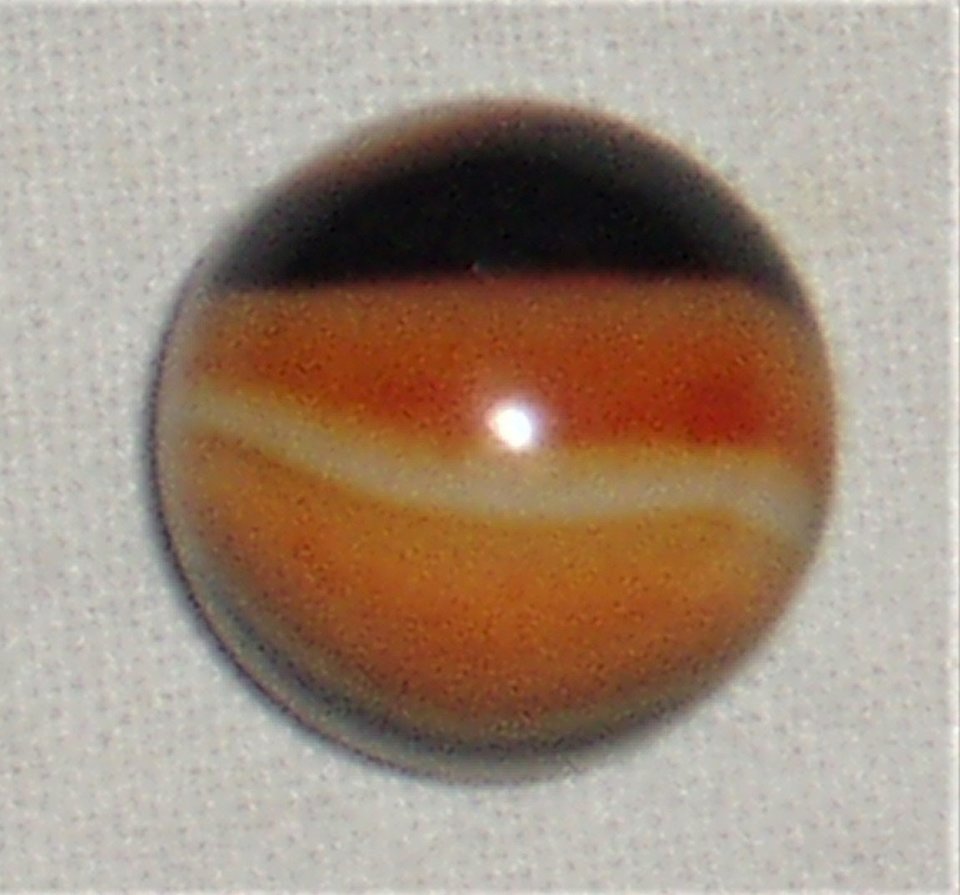 Vintage Peltier Marble, Orange Rebel .563"