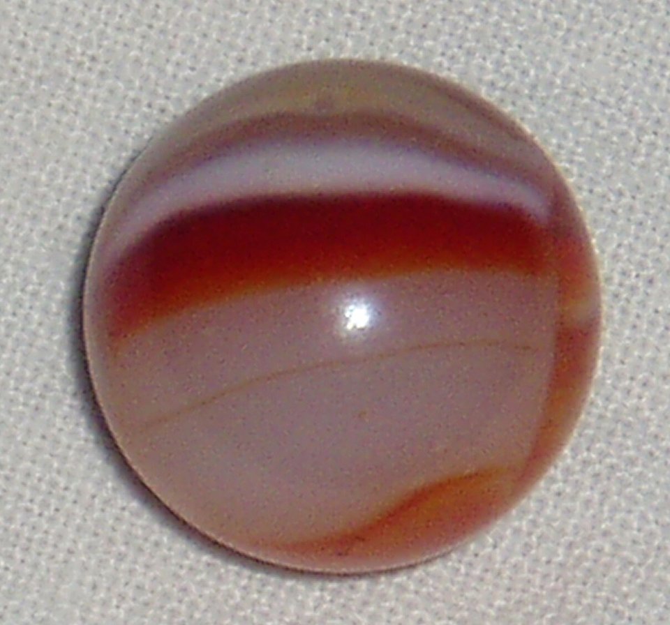 Vintage Peltier Marble, Bloody Mary .651" Mint