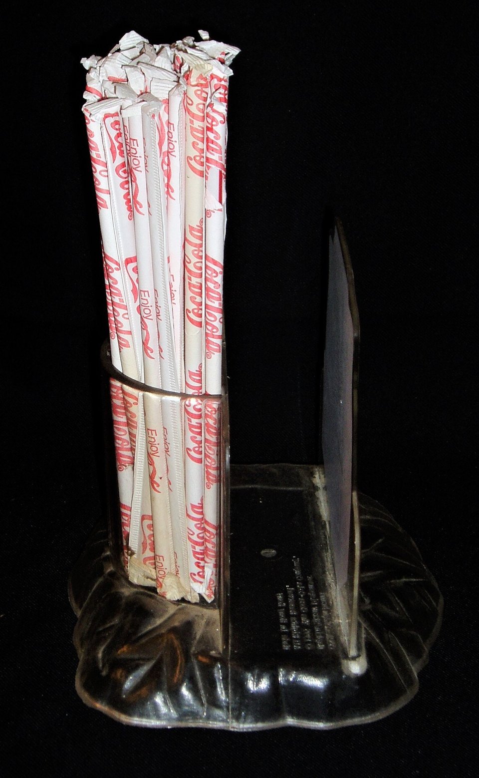 Vintage Coca-Cola Diner Straw and Napkin Holder