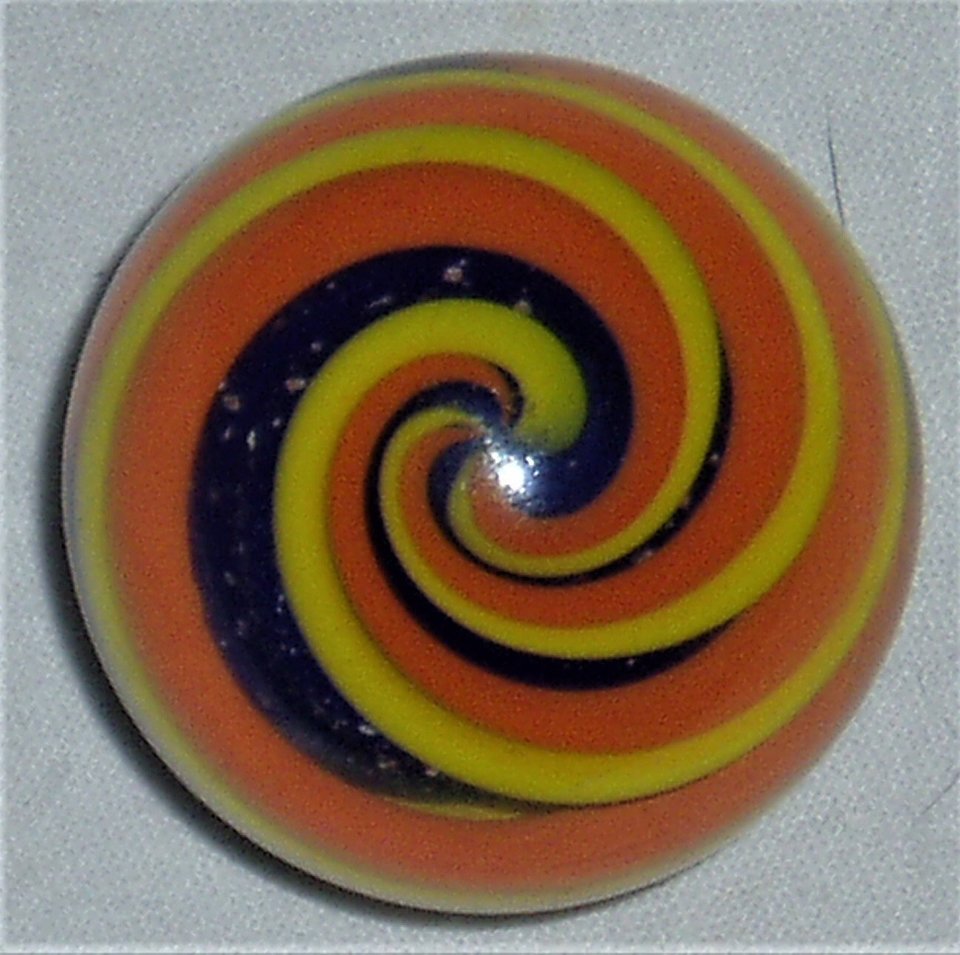 Steve Davis Marble, Swirls Over Mica Fat Solid Core, 1-7/16"