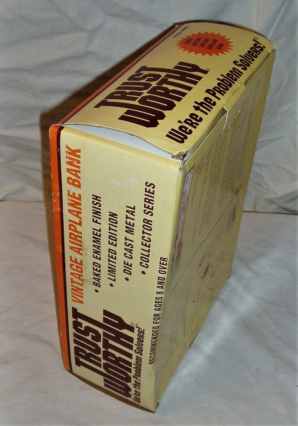 Die Cast Plane, Trust Worthy, 1929 Travel Air Plane Bank, MIB