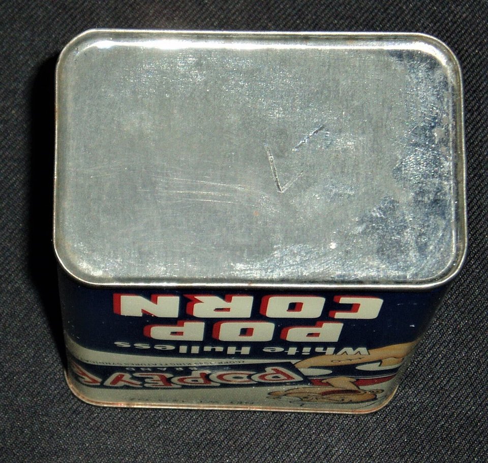 Vintage Tin Popeye Popcorn, Movie TV Prop