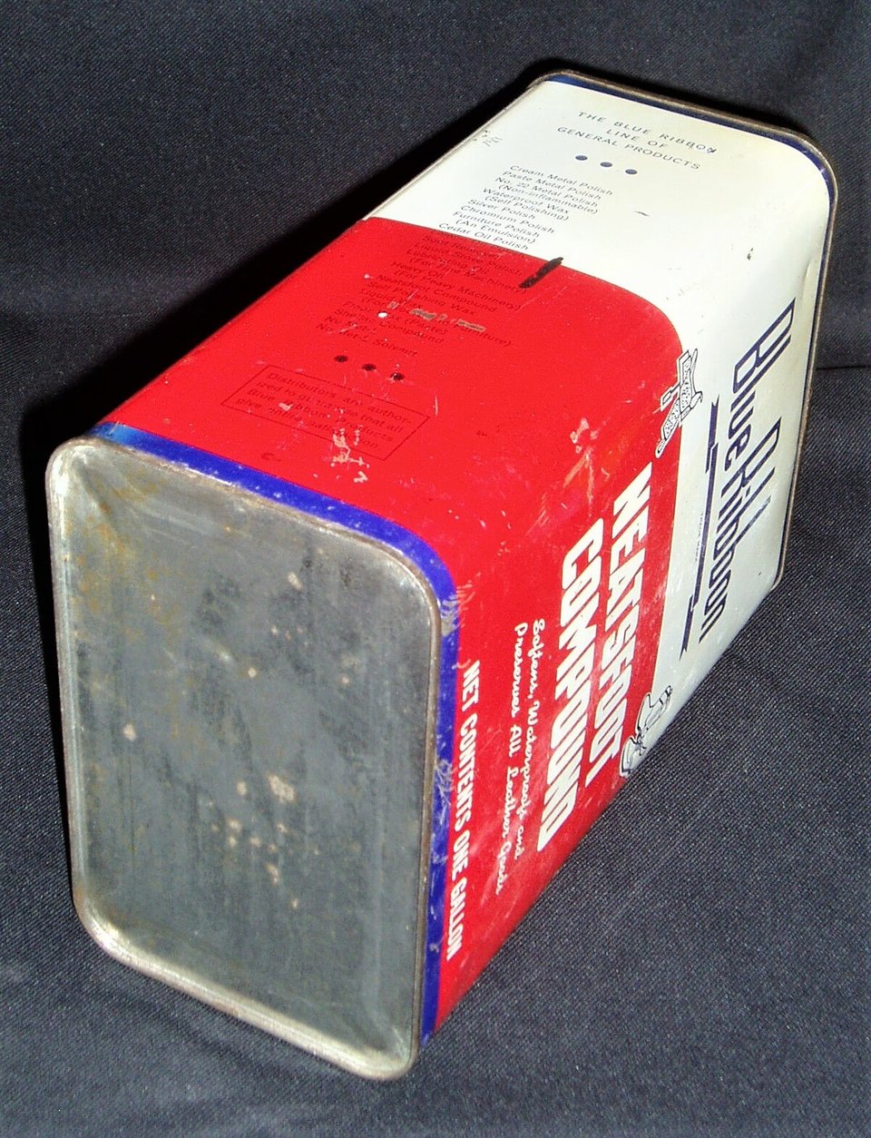 Vintage Tin, Blue Ribbon Neatsfoot Compound