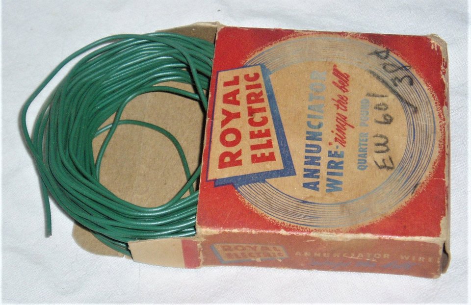 Royal Electric Annunciator (Doorbell) Wire, New Old Stock