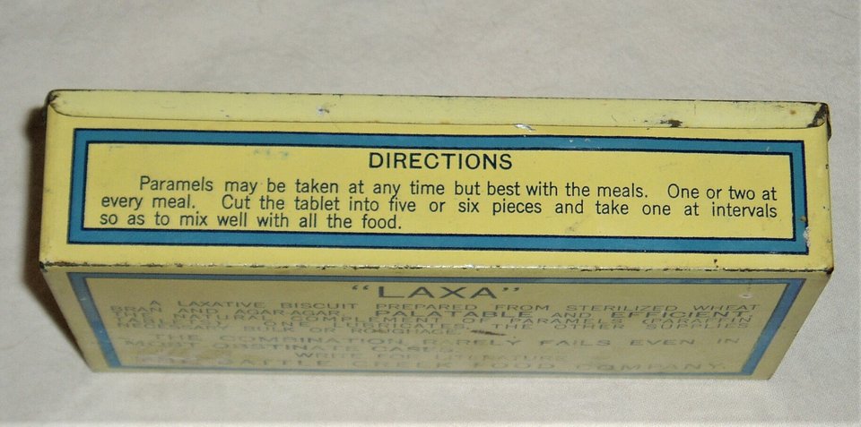 Vintage Tin, Paramels Paraffin Tablets