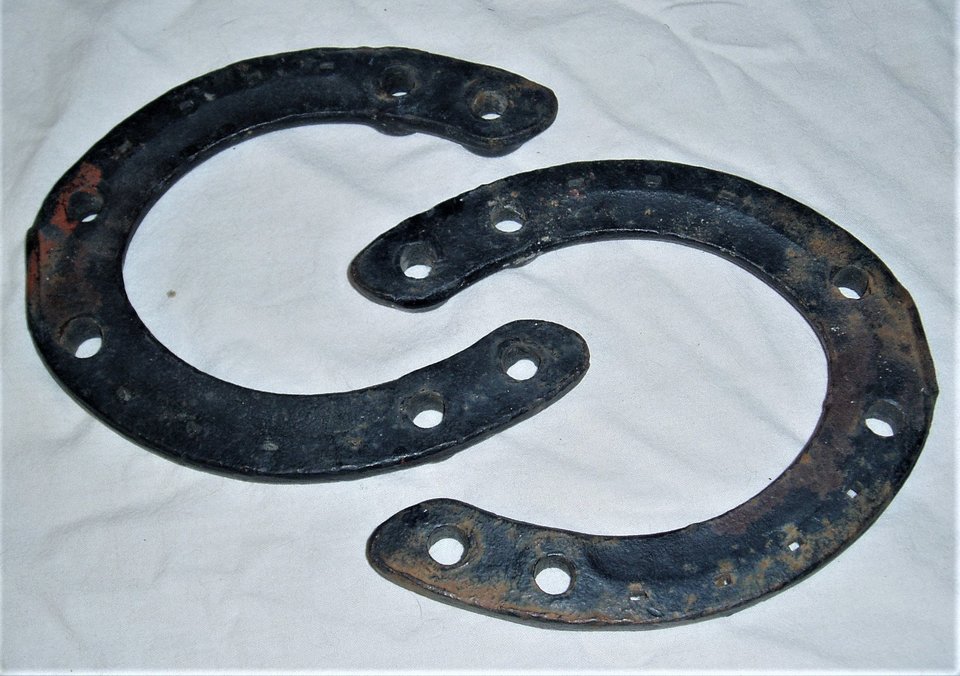 Antique Draft Horse Horseshoes, 7F, Winter Ice Shoes