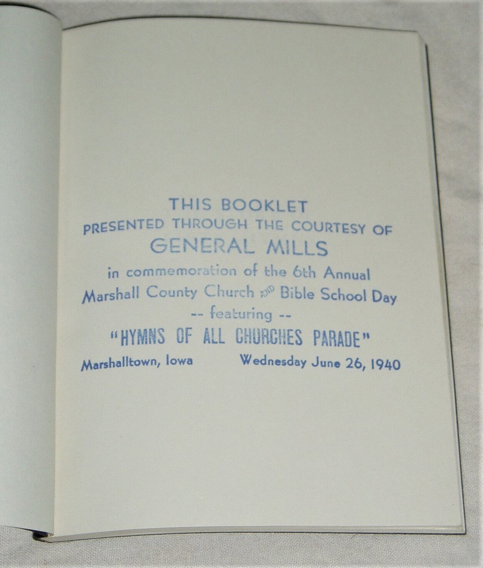 The Story of Fifty Hymns Booklet, 1939