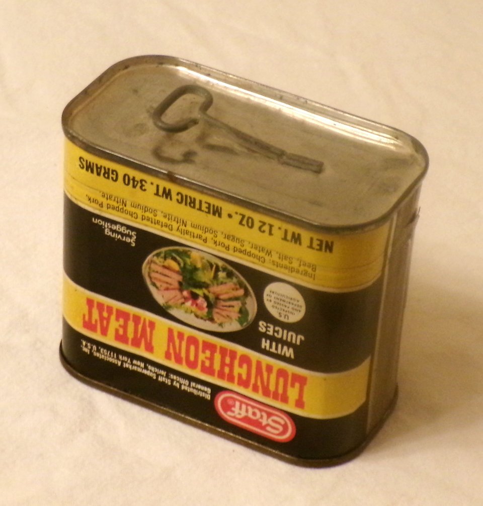 Vintage Product Tin, Staff Luncheon Meat, NOS