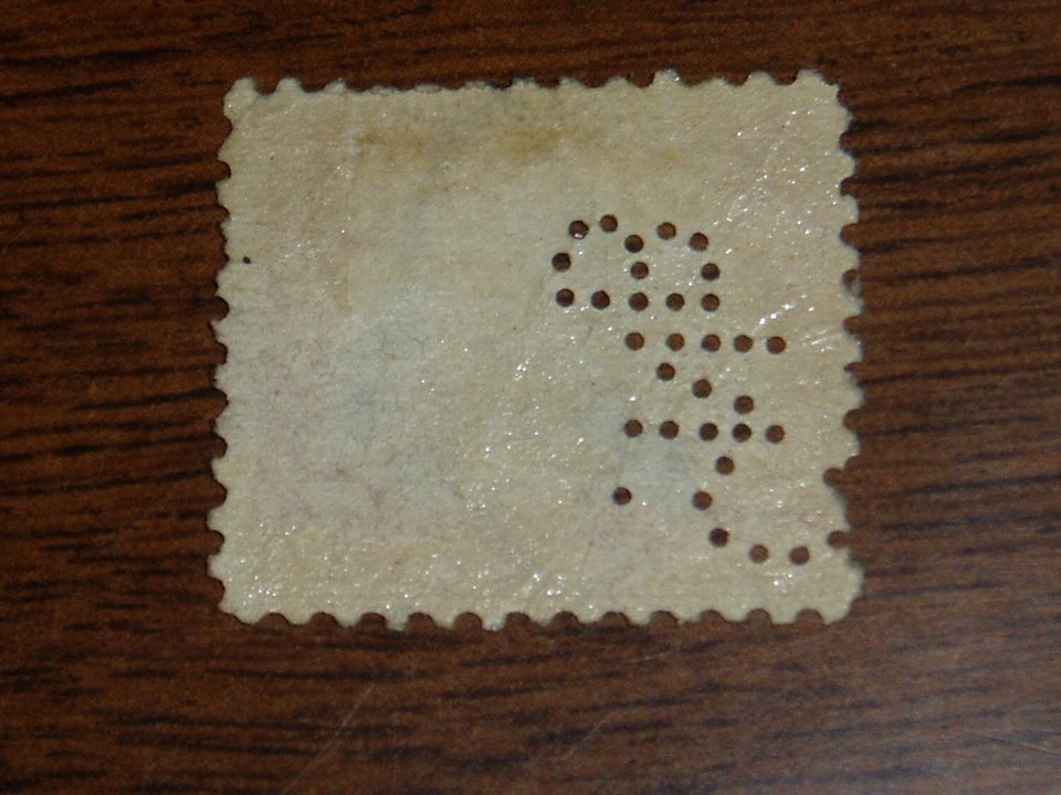 USA Postage Stamp, 5 Dollar 1922 Series,Used,  Perfin