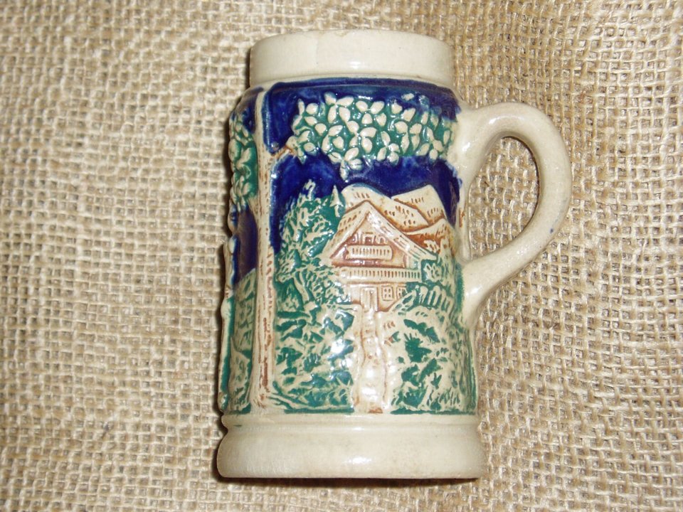 German Kinderkrug Miniature Stein, Beer Stein, Tankard