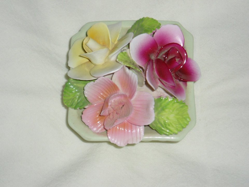 English Bone China Floral Bouquet, Staffordshire Figurine