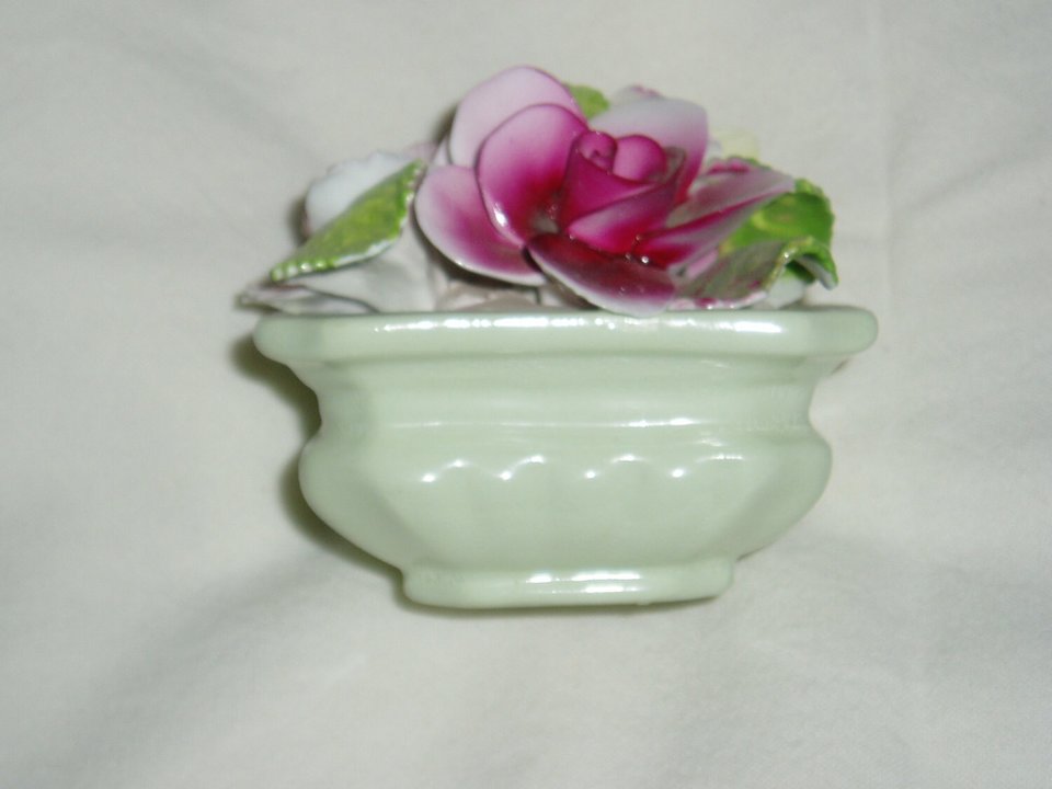 English Bone China Floral Bouquet, Staffordshire Figurine
