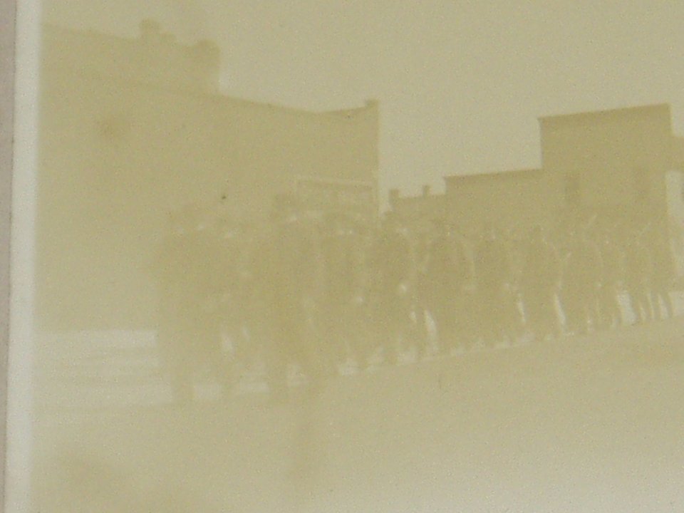 Rare Topic, Antique Cabinet Photo, Military? Funeral Procession, Free USA Shipping