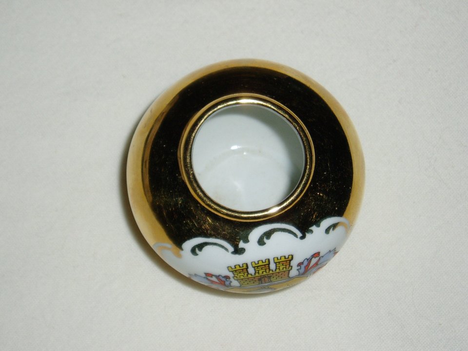 Gerold Porzellan Mini Vase, Gilded, Stuttgart