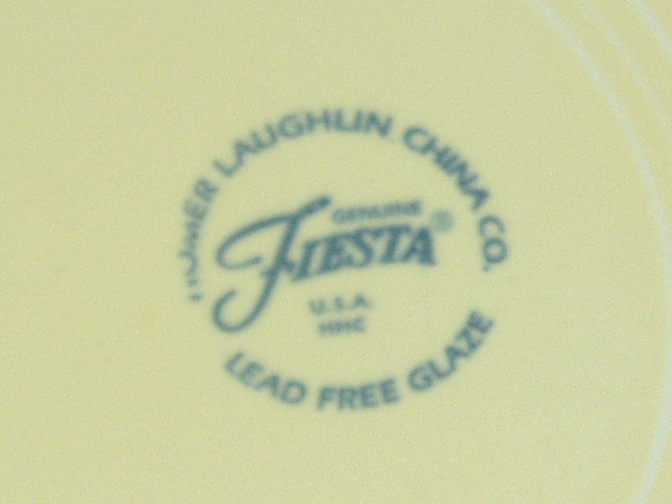Vintage Fiesta Dinner Plate, 10.5", New Yellow