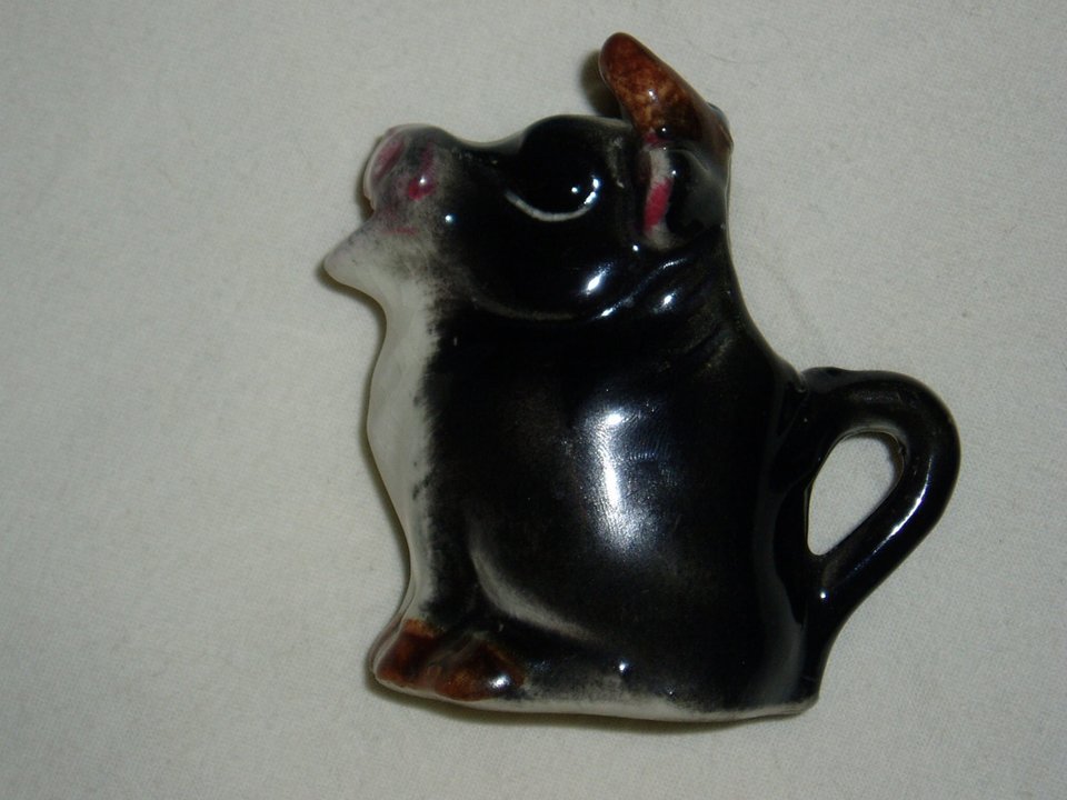 Creamer, Porcelain Bull, Japan