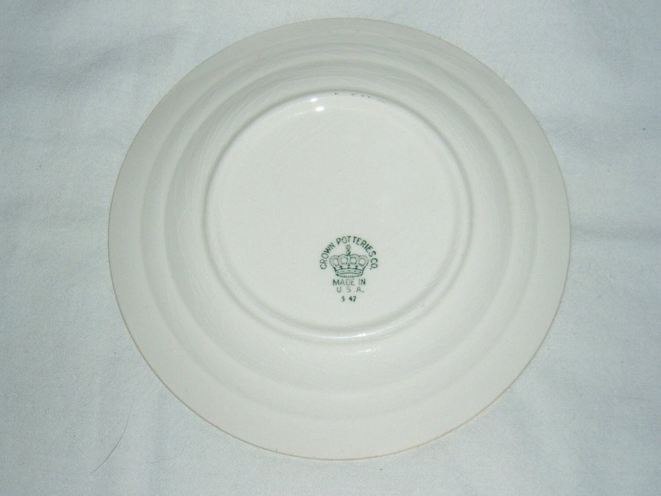 Crown Pottery CRP4, Salad Plate x 2, Mint