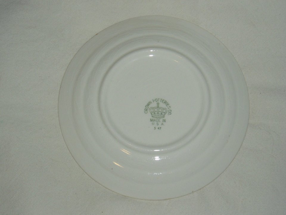 Crown Pottery CRP4, Bread & Butter Plate x 2, Mint