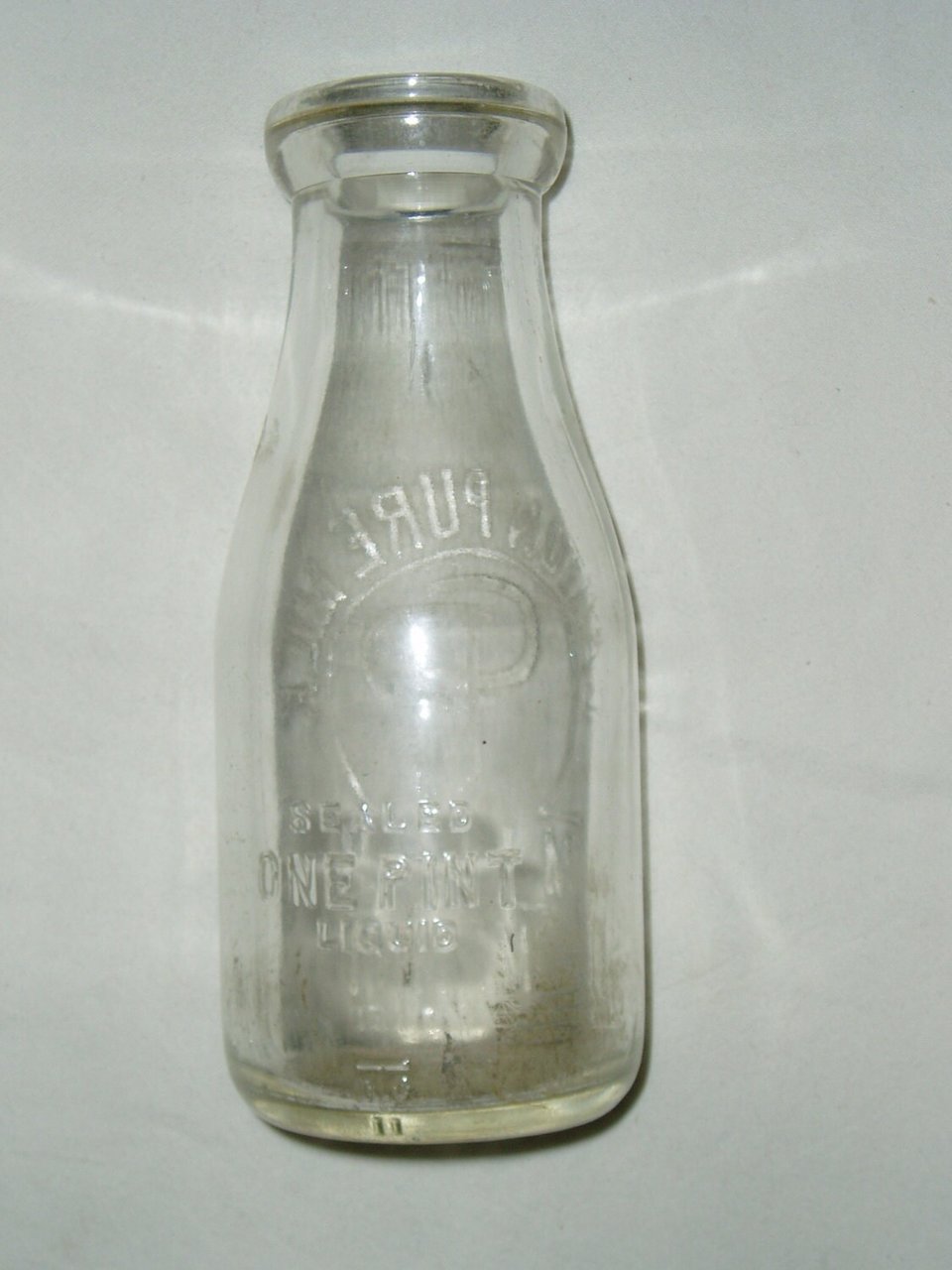 Vintage Milk Bottle, Canton Milk Company, One Pint