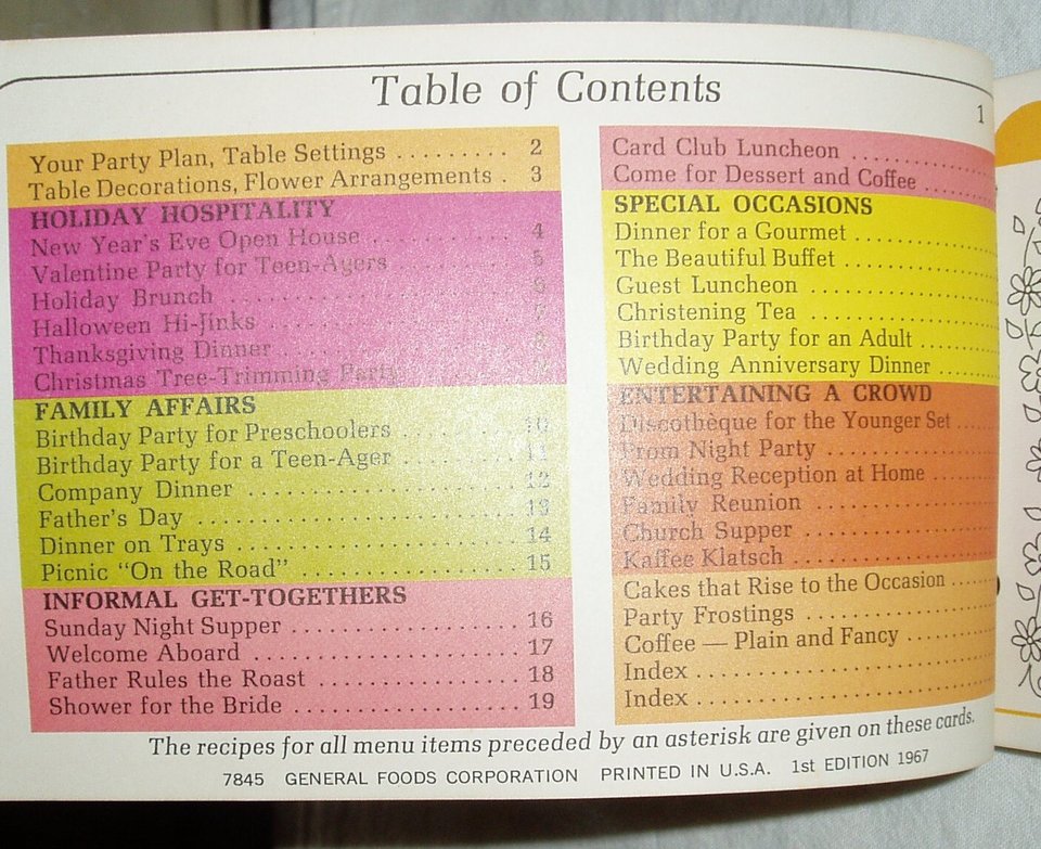 Jell-O Gelatin Hostess Guide, First Edition