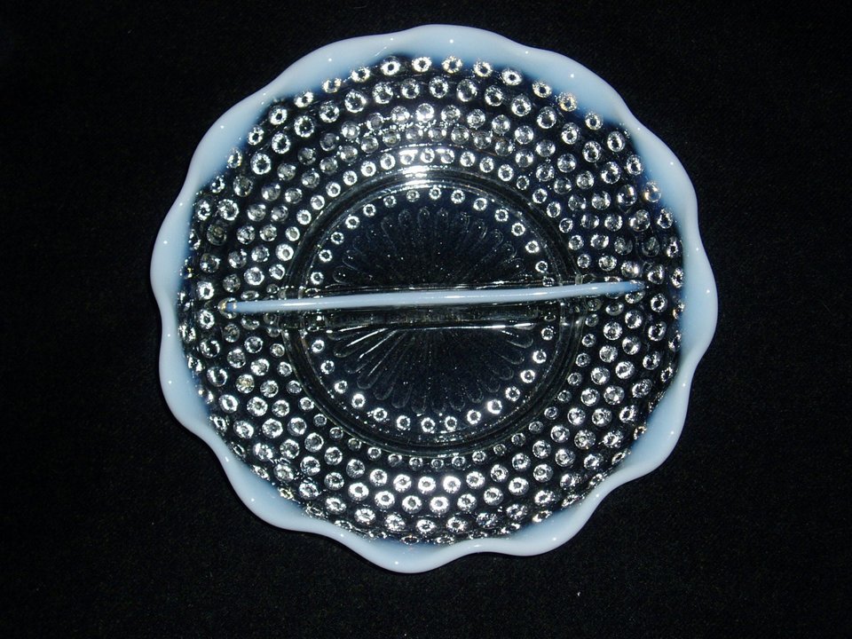 Moonstone Divided Dish,Anchor Hocking, 1940's