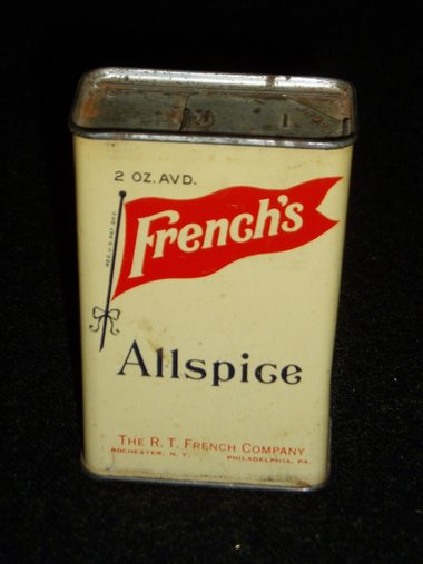 Mid-Century Spice Tin, French's Allspice, 2 oz.