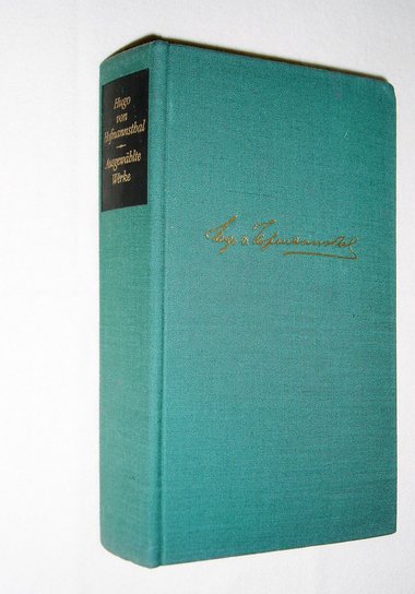 German Language Book, Ausgewahlte Werke, Hugo Von Hofmannsthal