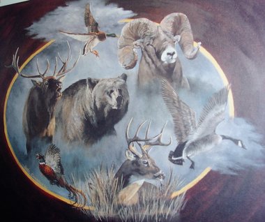 Signed Numbered Print, Hunter's Dream, Linda Conradsen, #31/100, Free USA Shipping