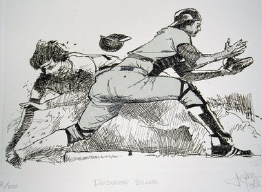 Bob Tolle "Dodger Blue" Numbered Print, Low Number 8/100