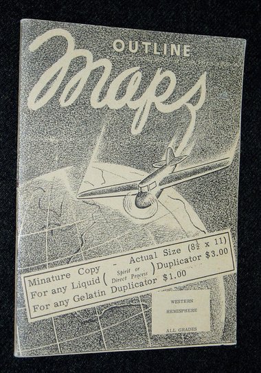 Salesman Sample, Outline Maps, Continental Press, Child's Education Booklet