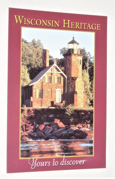 Postcard Wisconsin Heritage, Sand Island Lighthouse Apostles Islands, Add. Cards Ship Free