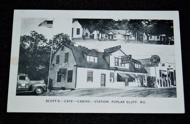 Postcard, Scott's Cafe-Cabins-Station, Advertising, Additional Cards Ship Free