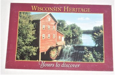 Postcard Wisconsin Heritage, Dells Mill Landmark