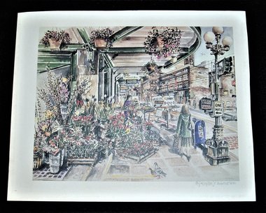 Art Print, First Avenue From Drakes, Sarah Clementson, Free USA Shipping