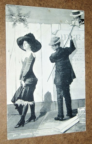 Antique Postcard, Something Worth Looking At, Sexy Humor, Additional Cards Ship Free