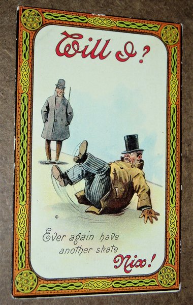 Edwardian Humorous Postcard, Falling, Additional Cards Ship Free