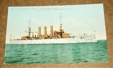 Postcard Battleship Georgia, Edward H. Mithchell Publisher, Additional Cards Ship Free