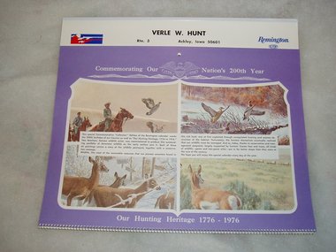 Remington Calendar, 1976 Bicentennial Complete, 12 Pictures