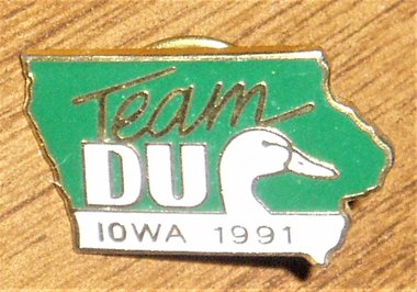 Ducks Unlimited Pin, Team DU Iowa 1991