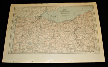 Map Page, Ohio, 1932, Large 13.5" by 19.75" 2 Full Pages