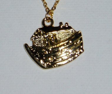 John Wanamaker Vintage Boat Necklace, New Old Stock