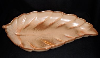 Large Frankoma Leaf Tray Dish, 17"