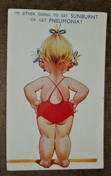 Antique Postcard, Humor, Bamforth V-19, 2nd Card Ships Free