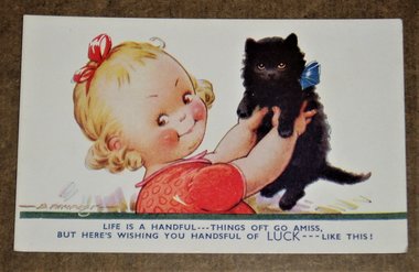 Antique Postcard, Good Luck, Bamforth L-8, 2nd Card Ships Free