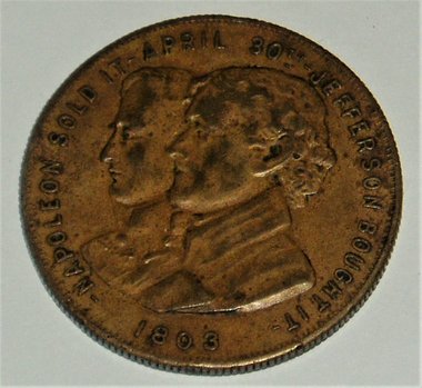 Medal, St Louis Exposition, 1903-4, Louisiana Purchase