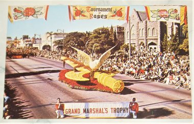 Postcard, Tournament of Roses Parade, 1964, Odd Fellows and Rebekahs, Add'l Cards Ship Free